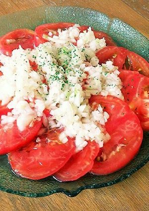 【簡単】トマトと玉ねぎのサッパリサラダ-レシピのメイン写真