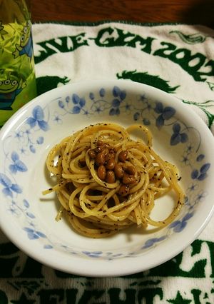 納豆ゆかりパスタ-レシピのメイン写真