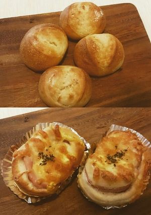 バターシュガーパンとハムパン-レシピのメイン写真