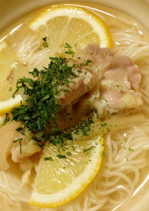 サッパリ!鶏塩パクチーそうめん-レシピのメイン写真