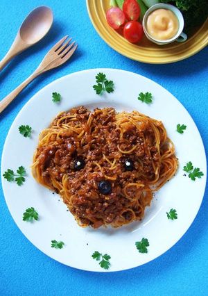 ワンワンワンポットパスタ・ボロネーゼ♡-レシピのメイン写真
