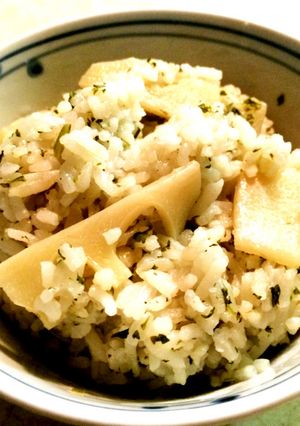パクチー筍炊き込みご飯-レシピのメイン写真