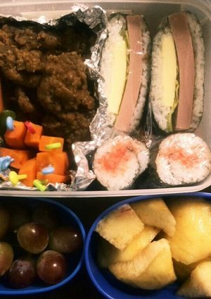 運動会★行楽弁当★おにぎらず★太巻★唐揚-レシピのメイン写真