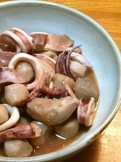 里芋&イカの煮物-レシピのメイン写真