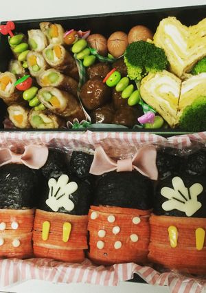 ミッキー★ミニー★シルエットキャラ弁★-レシピのメイン写真