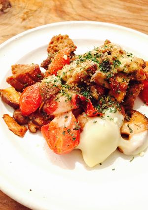 イタリアンチックなハンバーグチーズ炒め☆-レシピのメイン写真
