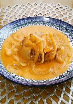 簡単 煮込みハンバーグ-レシピのメイン写真