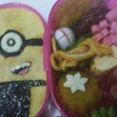 ミニオンキャラ弁-レシピのメイン写真