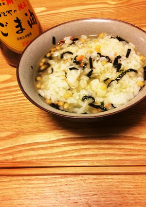 やみつき簡単夜食☆ごま油入りお茶漬け-レシピのメイン写真