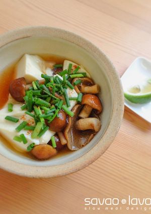 まかない風 なめこ温豆腐-レシピのメイン写真