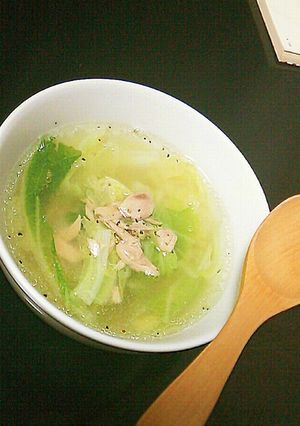 白菜とツナの減塩スープ( ¨̮ )-レシピのメイン写真