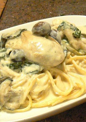 牡蠣のクリームパスタ-レシピのメイン写真