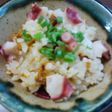 贅沢!タコとウニの炊き込みご飯