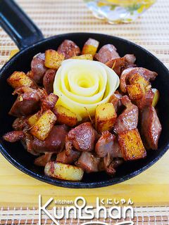 砂肝とじゃがいものスパイシー炒め♪-レシピのメイン写真