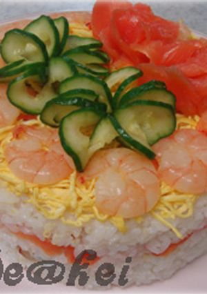 *ひな祭りディナー*寿司ケーキ-レシピのメイン写真