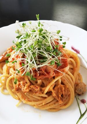 豚キムチーズパスタ♡イタリア〜ン-レシピのメイン写真