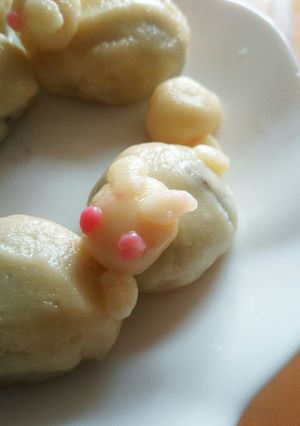 うさぎのお月見団子 アンコ入り-レシピのメイン写真