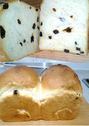 チアシード入りレーズン山食パン-レシピのメイン写真