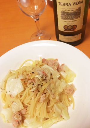 簡単 カニ缶 パスタ-レシピのメイン写真