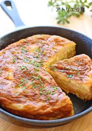 スキレットで簡単♫スパニッシュオムレツ-レシピのメイン写真
