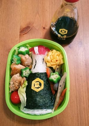 キッコーマン醤油工場見学のためのデコ弁♪-レシピのメイン写真