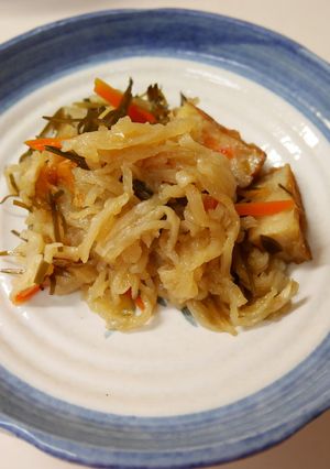 切干大根ときざみ昆布&野菜天ぷら煮-レシピのメイン写真