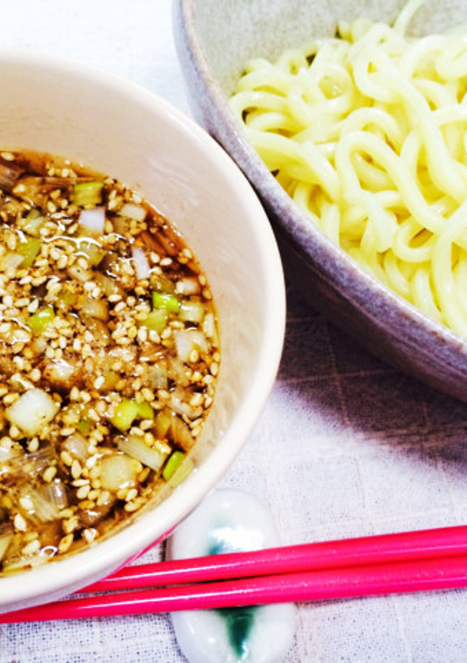 簡単つけ麺風☆旨々ネギ胡麻だれ-レシピのメイン写真