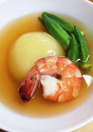 今日ランチ 初挑戦の芋餅餡掛け-レシピのメイン写真