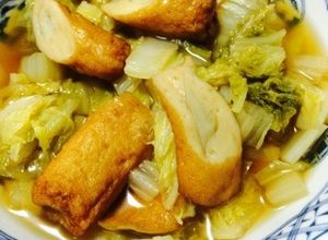 めんつゆで簡単☆白菜とごぼ天の煮物-レシピのメイン写真