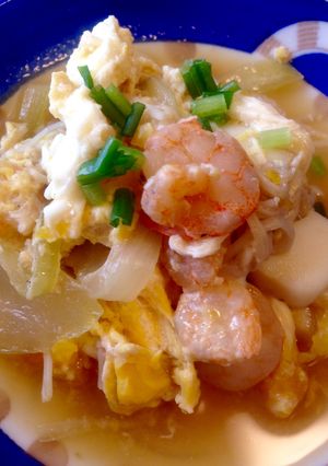 卵でふんわりまろやか♡海鮮オイスター煮-レシピのメイン写真
