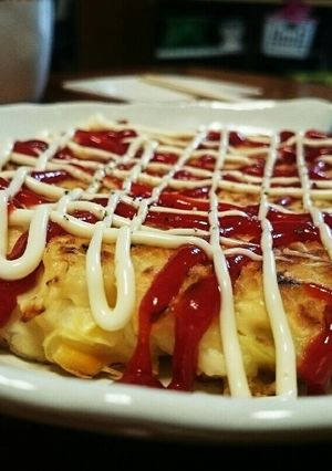 コーンとキャベツのお好み焼き-レシピのメイン写真