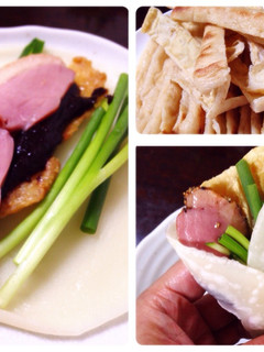 合鴨ロースで北京ダックごっこ(๑´ڡ`)-レシピのメイン写真
