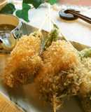 高野豆腐＆ベジ揚げ✿黒ごま味噌たれ添え