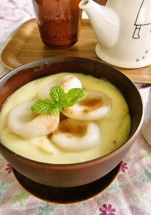 簡単！ココナッツ白玉のさつまいもしるこ*-レシピのメイン写真
