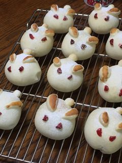 お月見うさぎの白パン-レシピのメイン写真