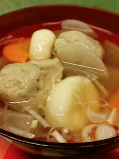 つみれと白玉団子のすまし汁♪-レシピのメイン写真