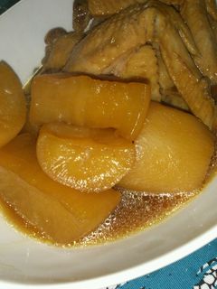 実家の味☆手羽先と大根の煮物(*^^*)-レシピのメイン写真