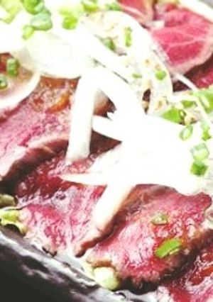 居酒屋で惚れた牛のたたき☆-レシピのメイン写真