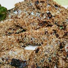 รูปของ 秋刀魚のゴマ焼き