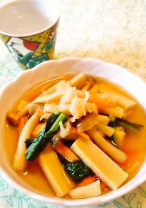 ☺だしが美味しい♪高野豆腐と貝柱の煮物☺-レシピのメイン写真