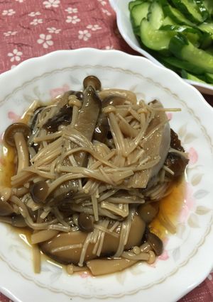 キノコいろいろ煮〜なめたけ風？〜-レシピのメイン写真