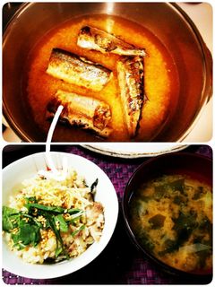 玄米でサンマの炊き込みご飯-レシピのメイン写真