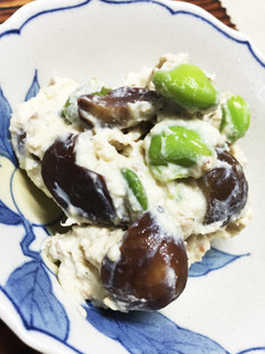 おいしい!簡単!栗と枝豆の白和え-レシピのメイン写真