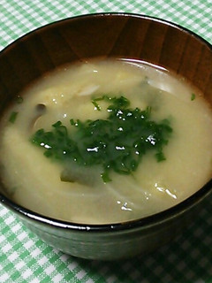 いりこだしの松山あげ味噌汁-レシピのメイン写真