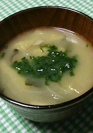 いりこだしの松山あげ味噌汁-レシピのメイン写真