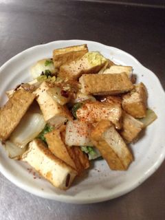 楽ちん♪ヘルシー♪白菜と厚揚げ炒め-レシピのメイン写真