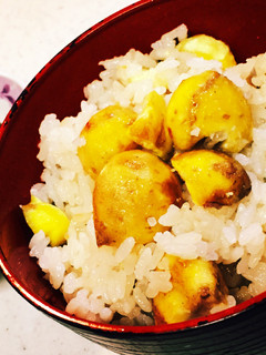 ほっこり♪炊飯器美味しいこだわり栗ごはん-レシピのメイン写真