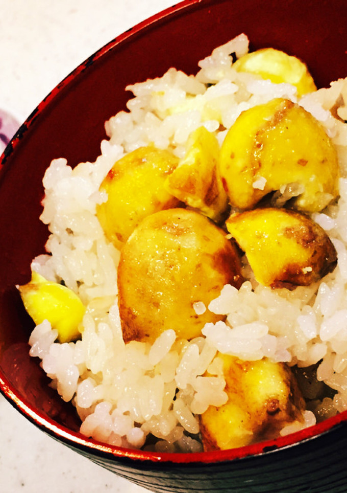 ほっこり♪炊飯器美味しいこだわり栗ごはん-レシピのメイン写真