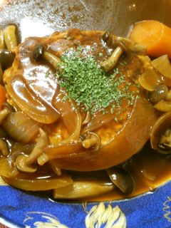 簡単!デミグラス煮込みの豆腐ハンバーグ♡-レシピのメイン写真