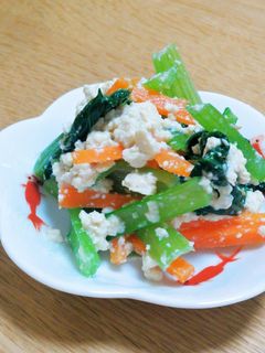 味付けは塩麹だけ!小松菜の白和え-レシピのメイン写真